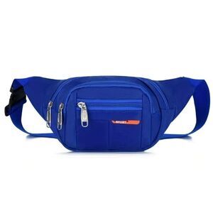 Waist Bag Outdoor Men's And Women's Multi-functional Chest Bag, color Blue